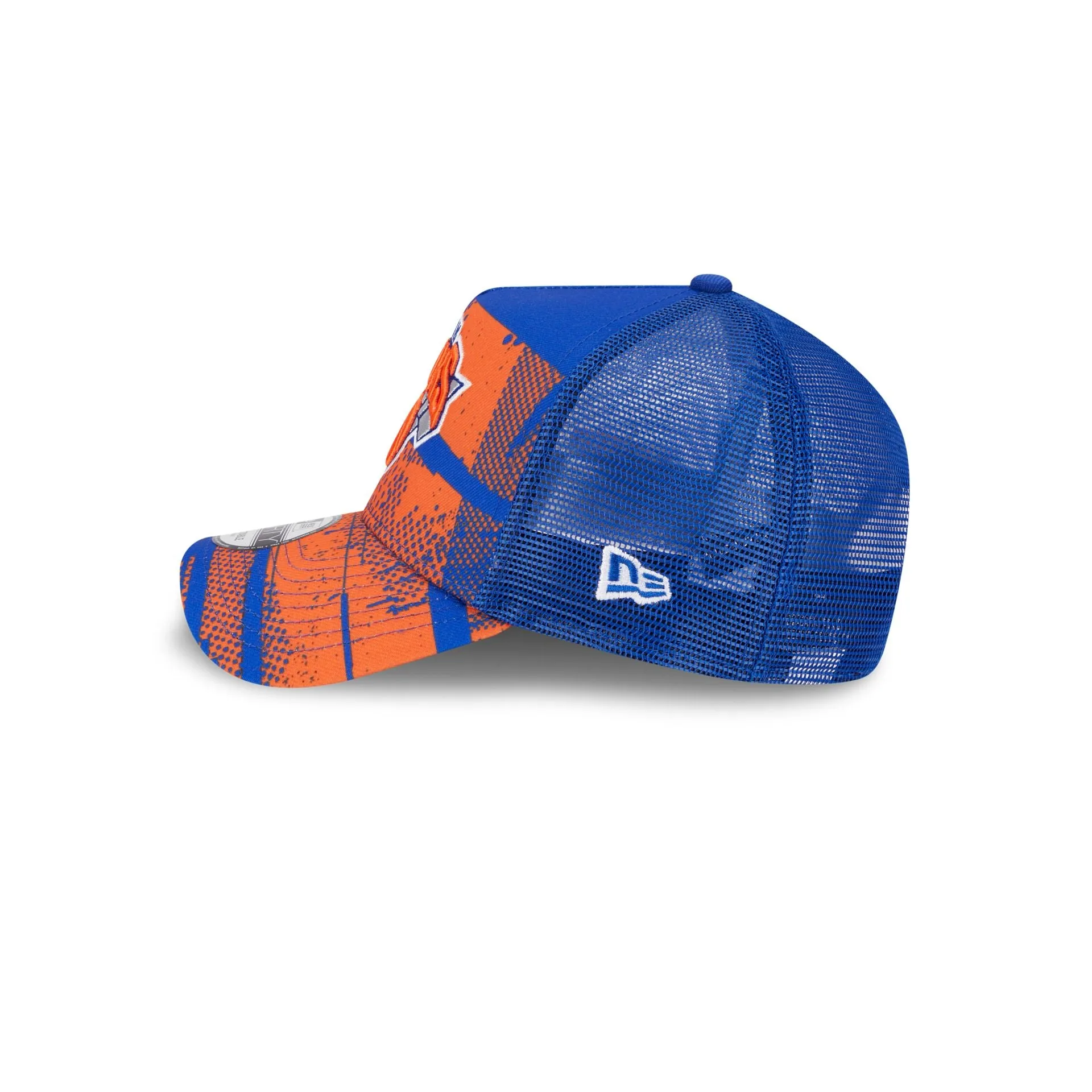 New York Knicks 2024 Tip-Off 9FORTY A-Frame Trucker Hat sold by New Era product image thumbnail 5
