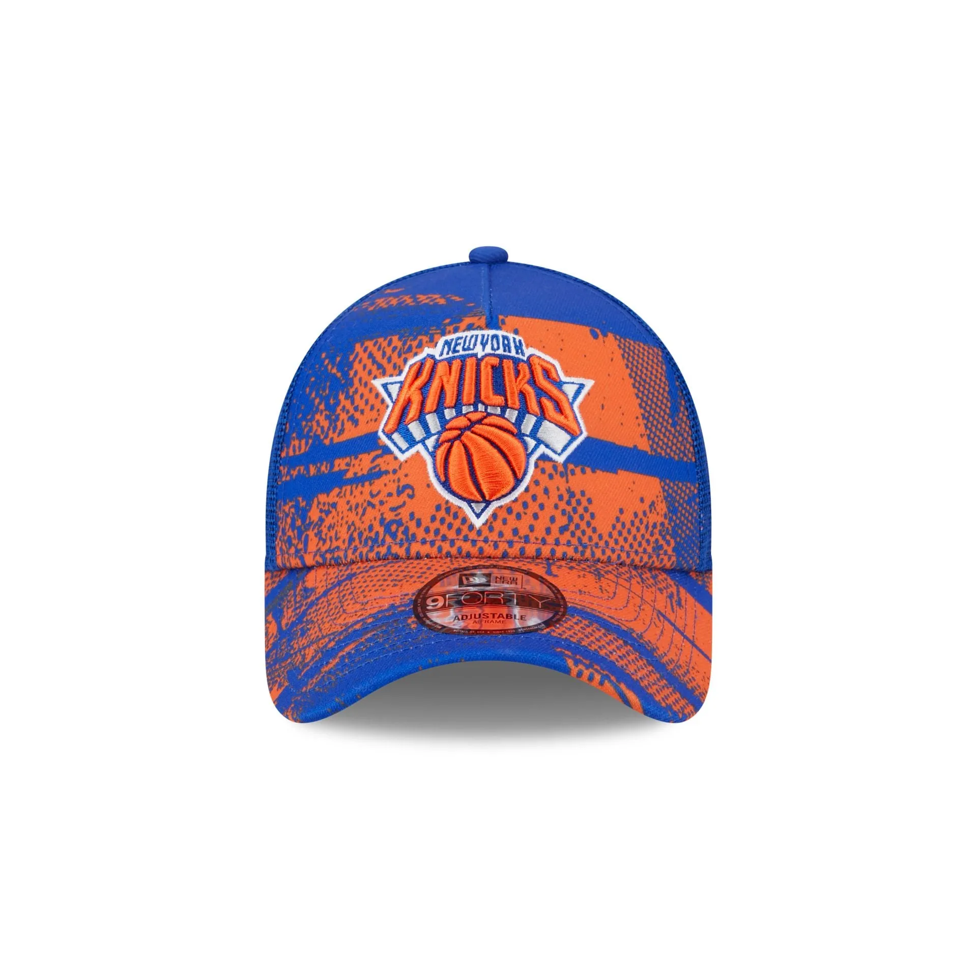 New York Knicks 2024 Tip-Off 9FORTY A-Frame Trucker Hat sold by New Era product image thumbnail 2