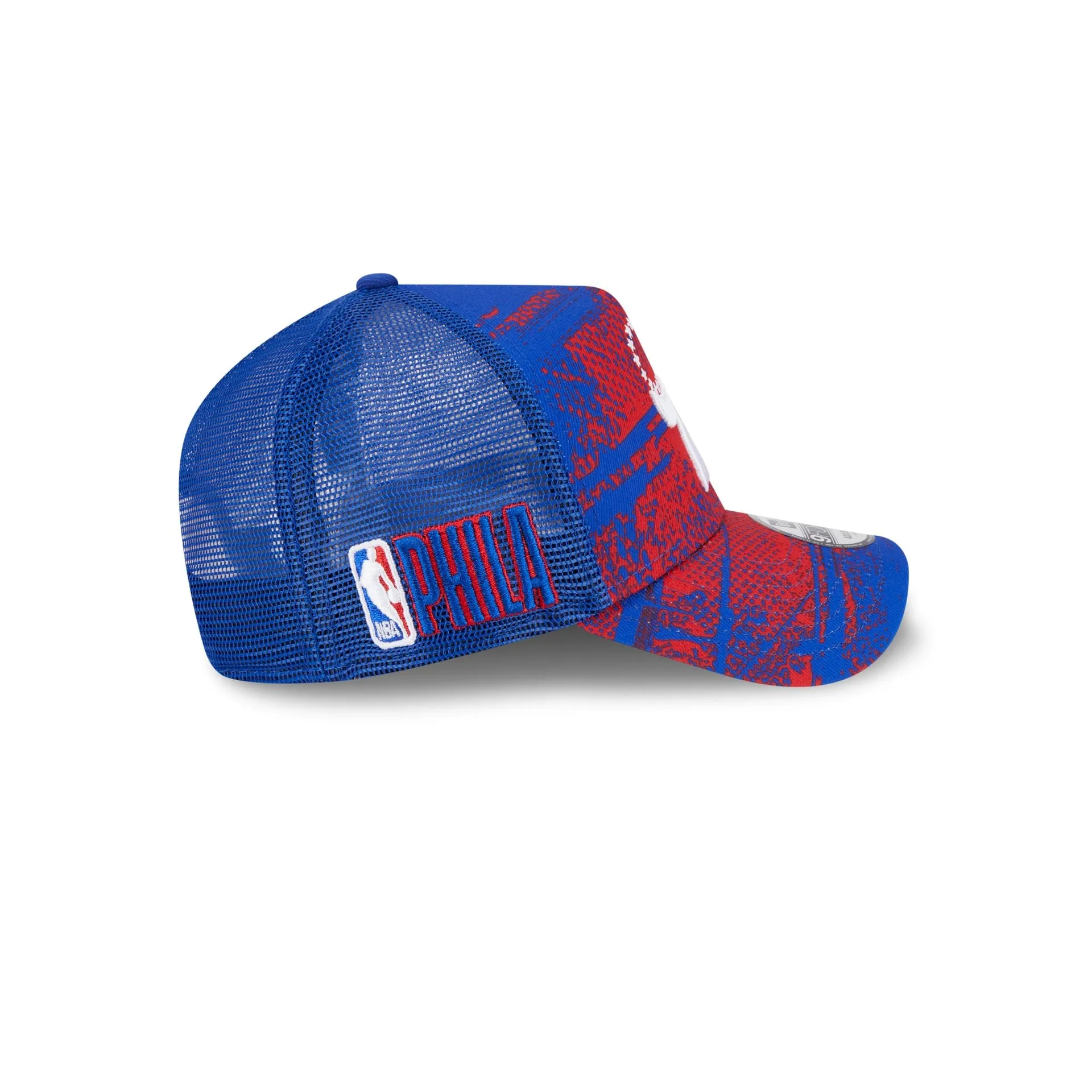 Philadelphia 76ers 2024 Tip-Off 9FORTY A-Frame Trucker Hat sold by New Era product image thumbnail 4