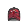 Miami Heat 2024 Tip-Off 9FORTY A-Frame Trucker Hat sold by New Era