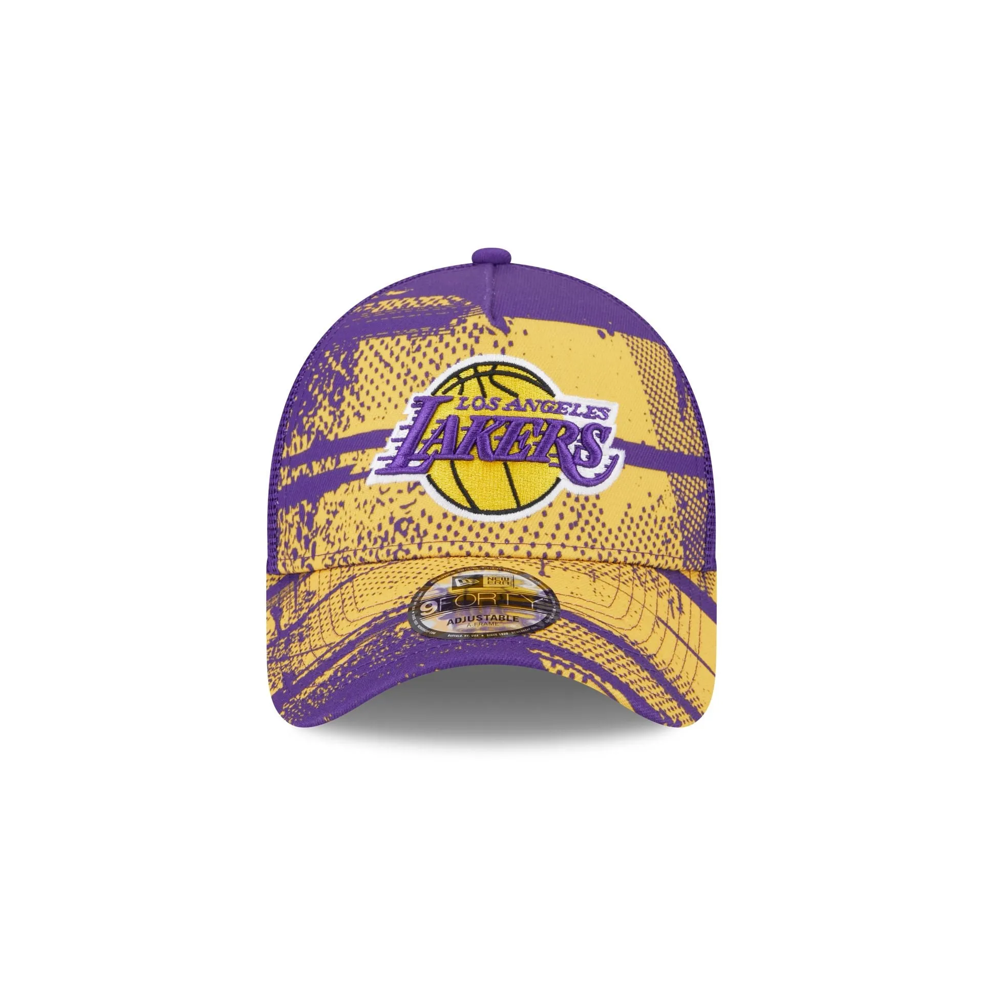 Los Angeles Lakers 2024 Tip-Off 9FORTY A-Frame Trucker Hat sold by New Era product image thumbnail 2