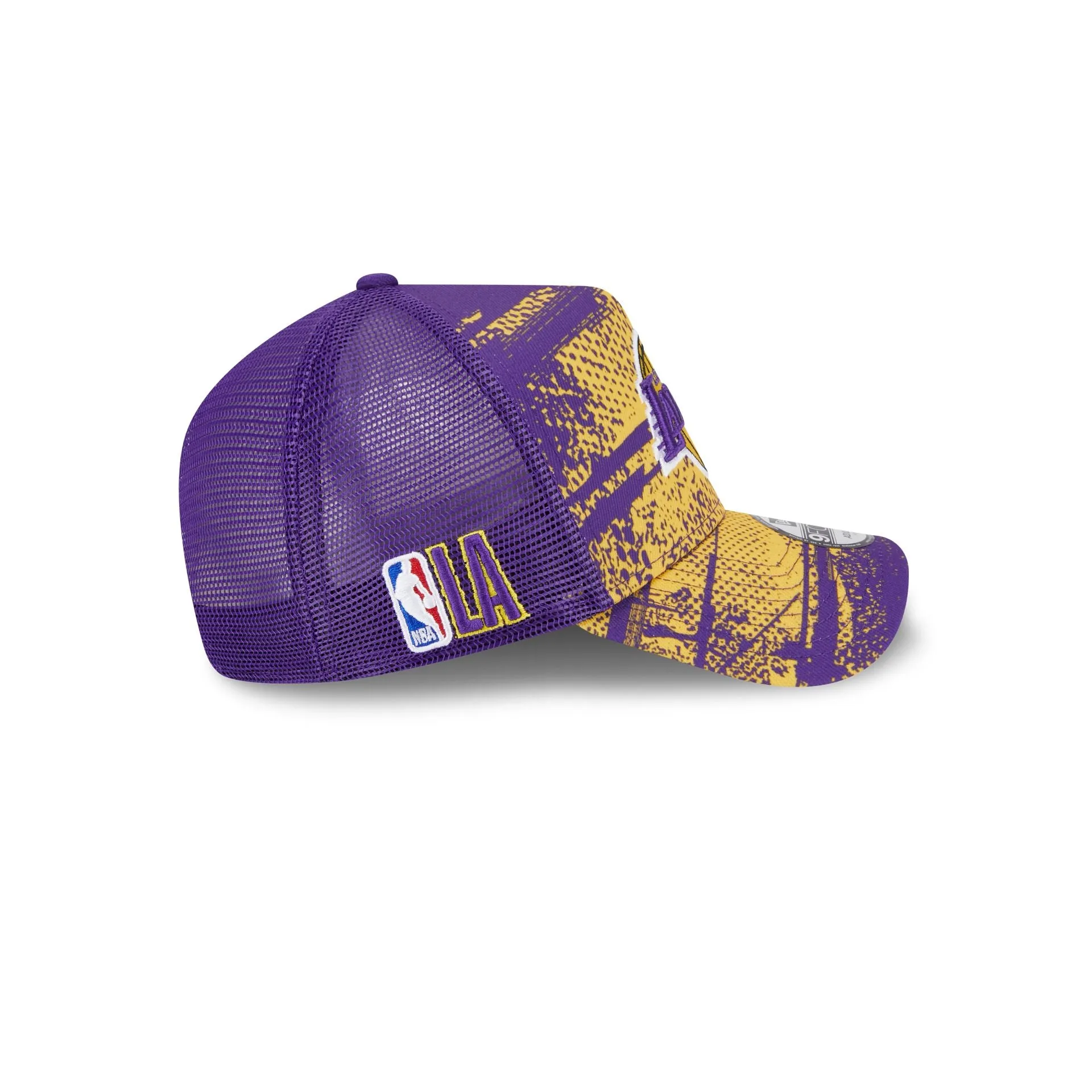 Los Angeles Lakers 2024 Tip-Off 9FORTY A-Frame Trucker Hat sold by New Era product image thumbnail 4