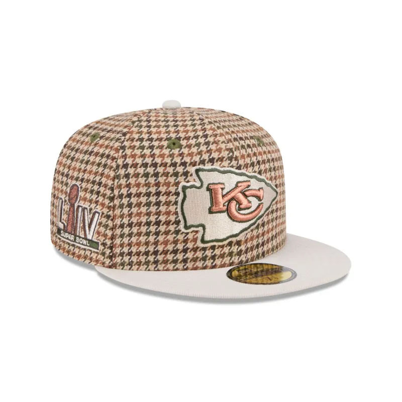 Kansas City Chiefs Houndstooth 59FIFTY Fitted Hat sold by New Era
