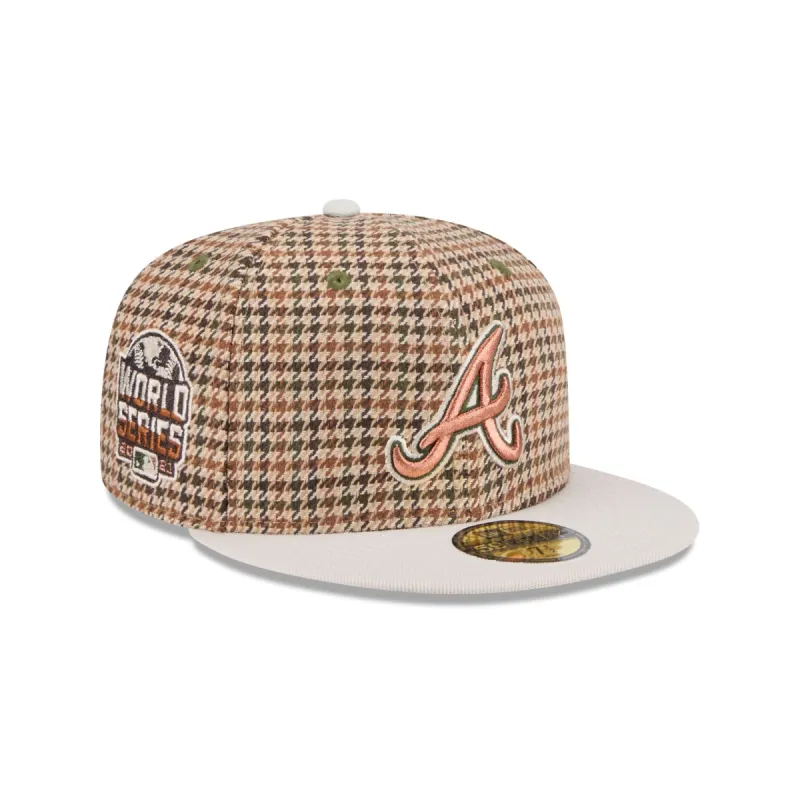 Atlanta Braves Houndstooth 59FIFTY Fitted Hat sold by New Era