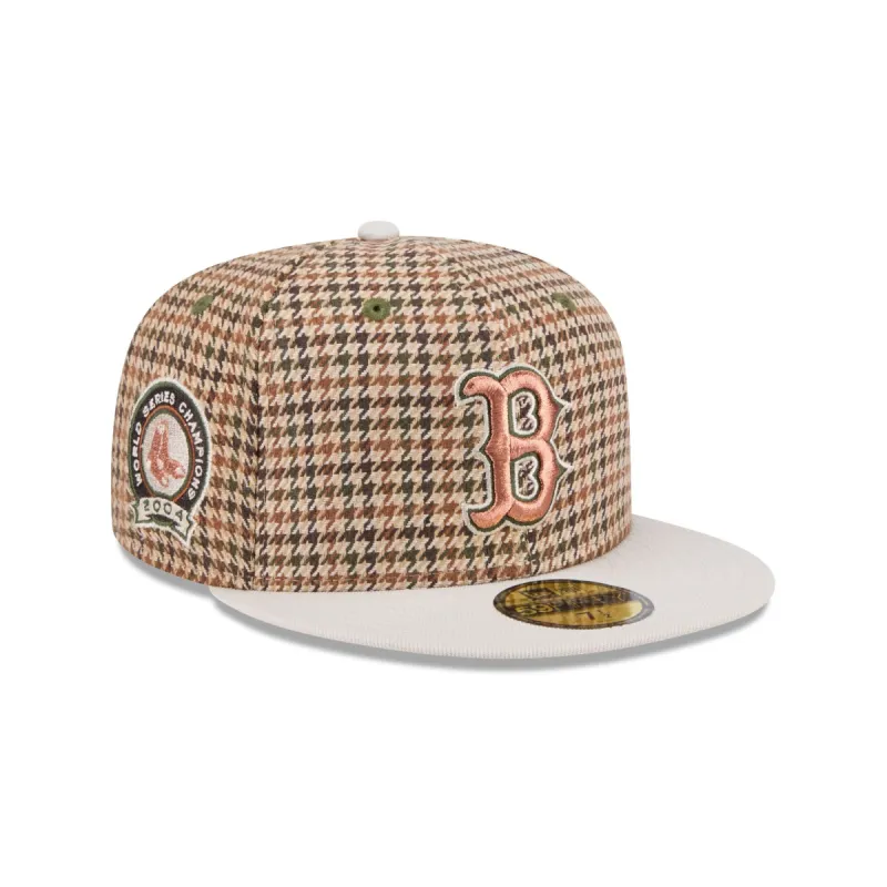 Boston Red Sox Houndstooth 59FIFTY Fitted Hat sold by New Era