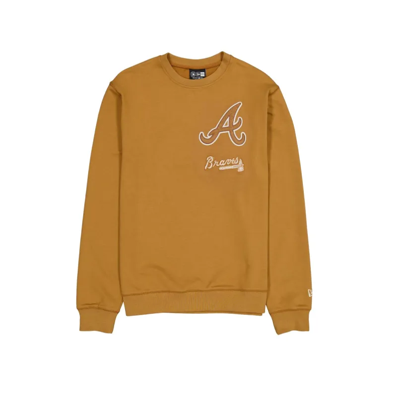 Atlanta Braves Light Bronze Logo Select Crewneck sold by New Era
