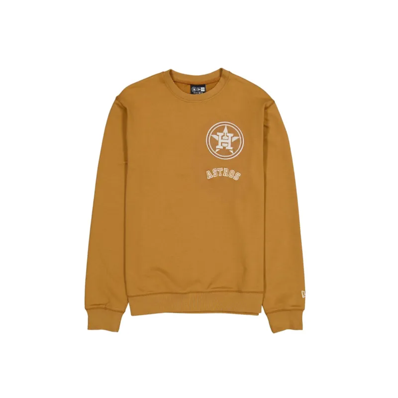 Houston Astros Light Bronze Logo Select Crewneck sold by New Era