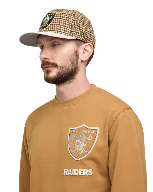 Las Vegas Raiders Light Bronze Logo Select Crewneck sold by New Era