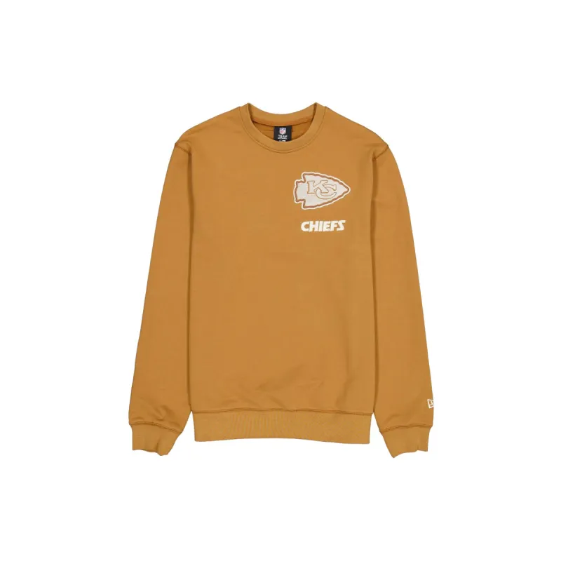 Kansas City Chiefs Light Bronze Logo Select Crewneck sold by New Era