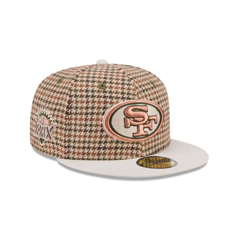 San Francisco 49ers Houndstooth 59FIFTY Fitted Hat sold by New Era