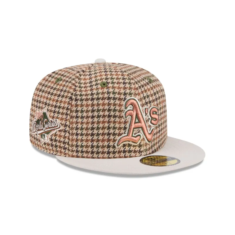 Oakland Athletics Houndstooth 59FIFTY Fitted Hat sold by New Era