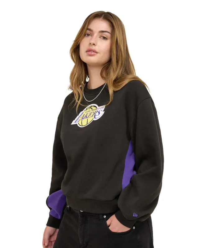 Los Angeles Lakers Sport Night Women's Crewneck sold by New Era
