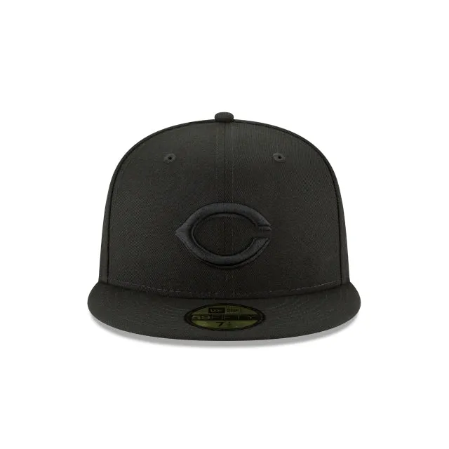 Cincinnati Reds Blackout Basic 59FIFTY Fitted Hat sold by New Era product image thumbnail 2