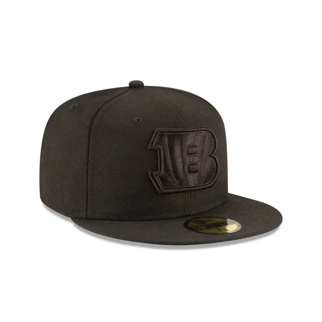 Cincinnati Bengals Black On Black 59FIFTY Fitted Hat sold by New Era product image thumbnail 3