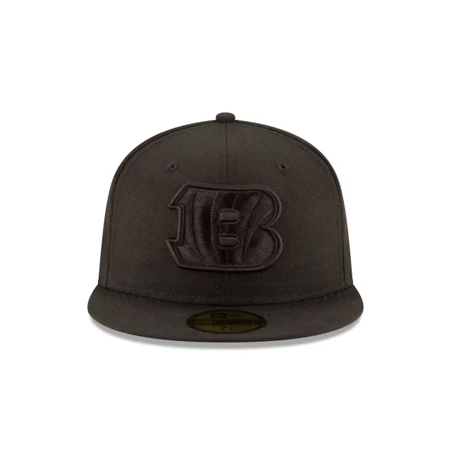 Cincinnati Bengals Black On Black 59FIFTY Fitted Hat sold by New Era product image thumbnail 2