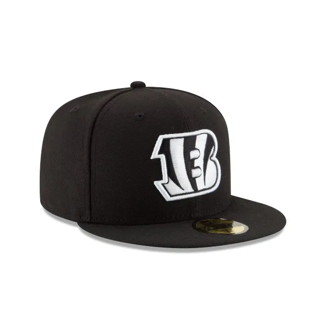 Cincinnati Bengals Black & White 59FIFTY Fitted Hat sold by New Era product image thumbnail 3