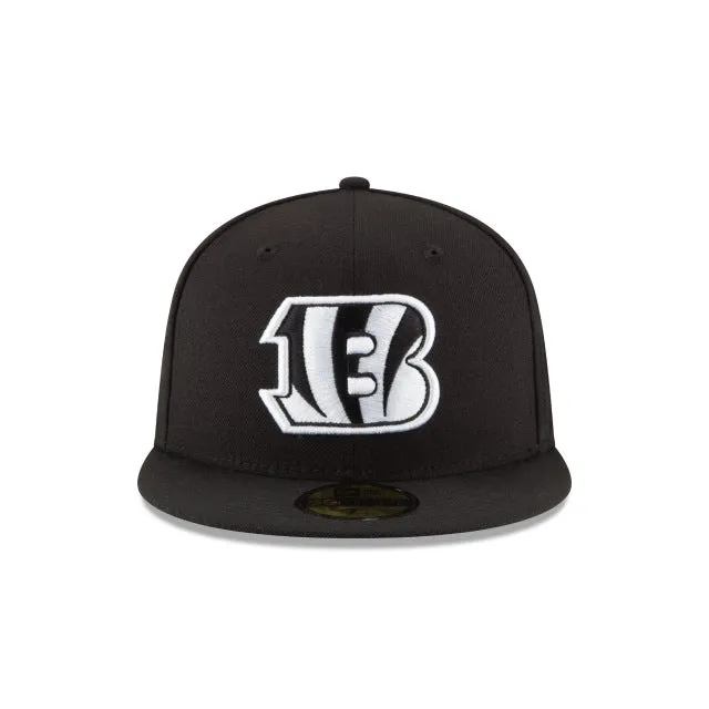 Cincinnati Bengals Black & White 59FIFTY Fitted Hat sold by New Era product image thumbnail 2