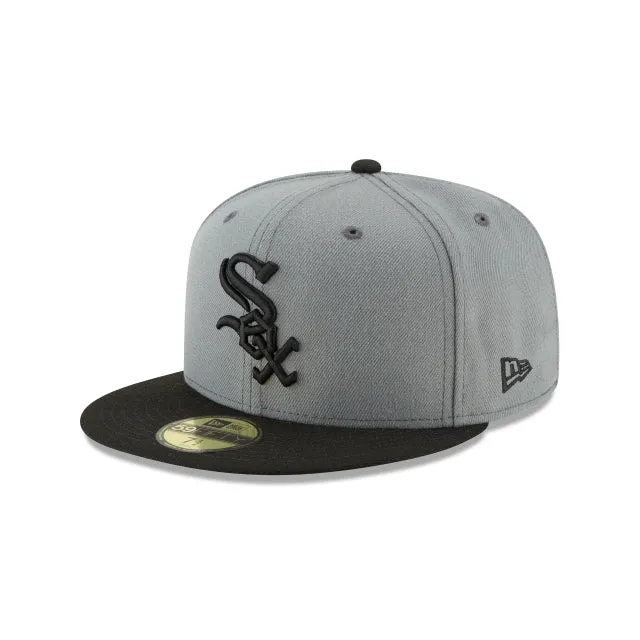 Chicago White Sox Storm Gray Basic 59FIFTY Fitted Hat sold by New Era