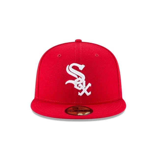 Chicago White Sox Scarlet Basic 59FIFTY Fitted Hat sold by New Era product image thumbnail 2