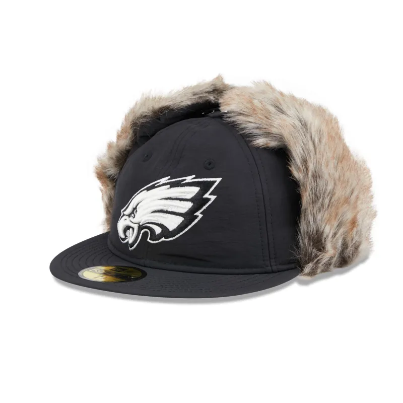 Philadelphia Eagles Winter Dog Ear Retro Crown 59FIFTY Fitted Hat sold by New Era