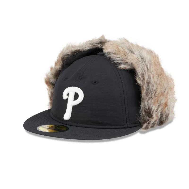 Philadelphia Phillies Winter Dog Ear Retro Crown 59FIFTY Fitted Hat sold by New Era