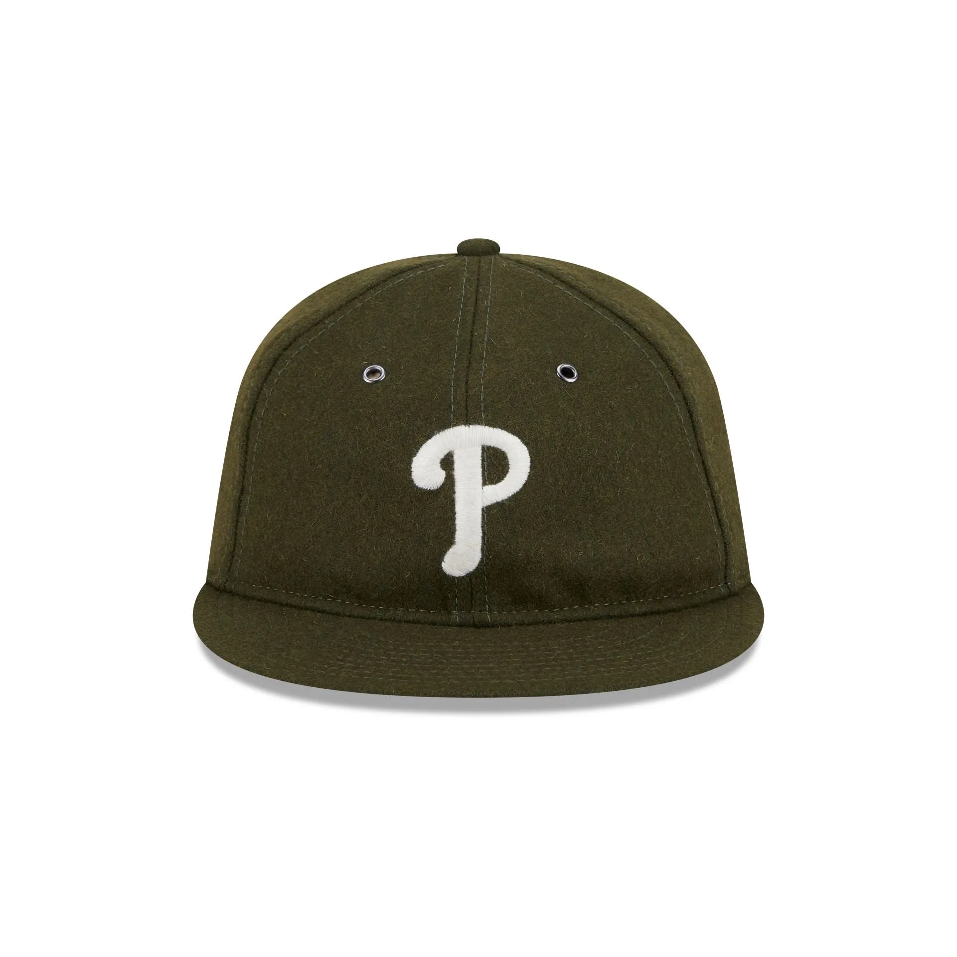 Philadelphia Phillies New Olive Wool Retro Crown 59FIFTY Fitted Hat sold by New Era product image thumbnail 2