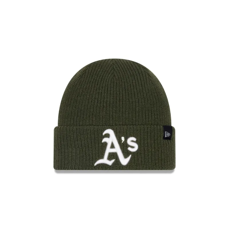 Oakland Athletics Green Merino Wool Knit Beanie sold by New Era