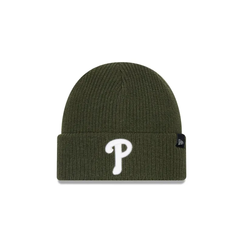 Philadelphia Phillies Green Merino Wool Knit Beanie sold by New Era