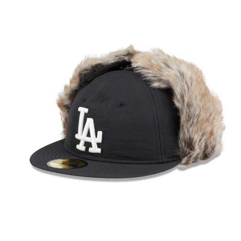 Los Angeles Dodgers Winter Dog Ear Retro Crown 59FIFTY Fitted Hat sold by New Era