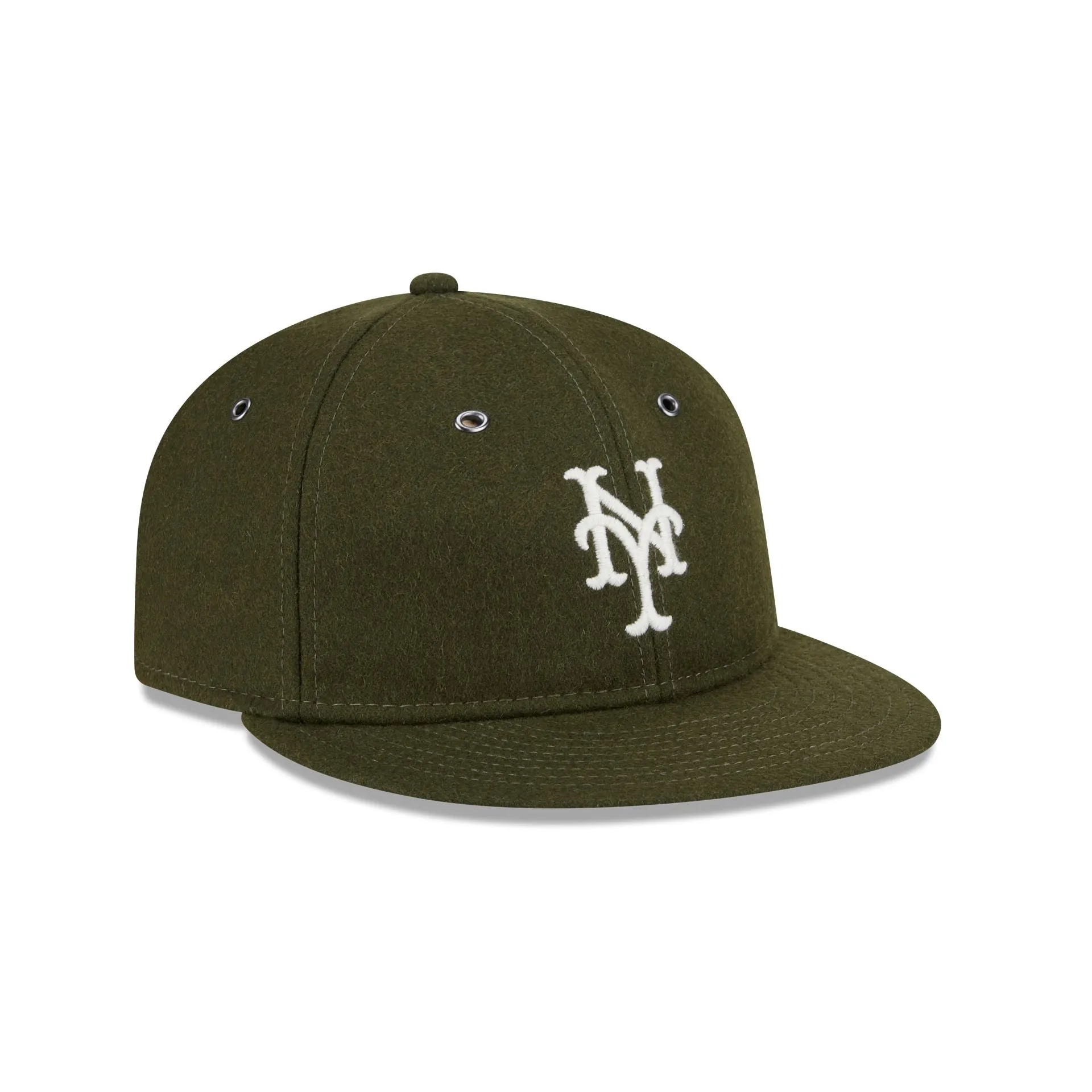 New York Mets New Olive Wool Retro Crown 9FIFTY Adjustable Hat sold by New Era product image thumbnail 3