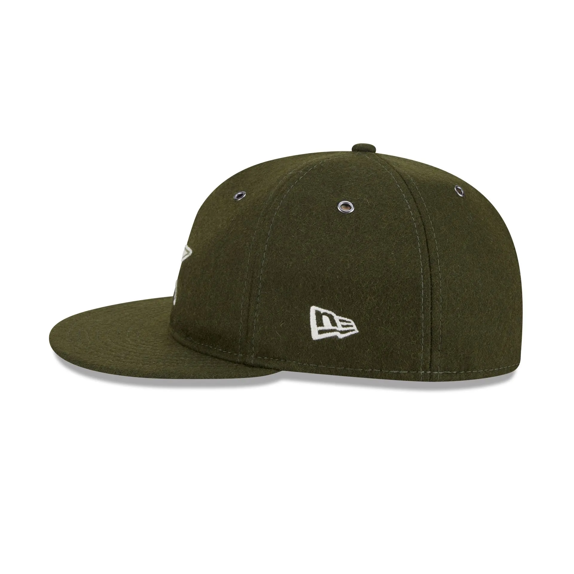 Houston Astros New Olive Wool Retro Crown 59FIFTY Fitted Hat sold by New Era product image thumbnail 4