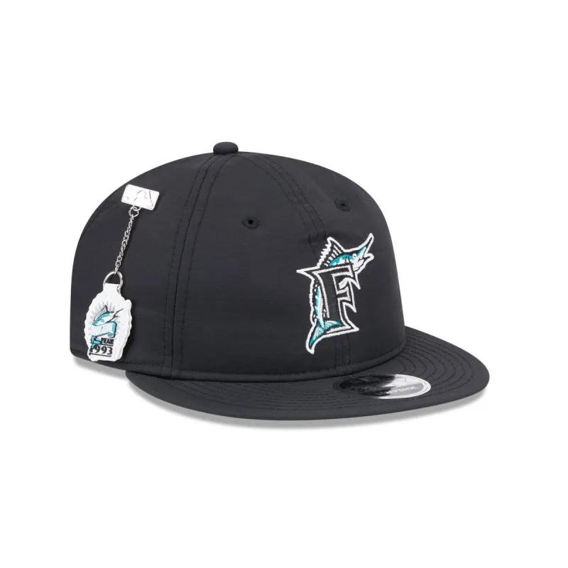 Miami Marlins Team Color Retro Crown 9FIFTY Adjustable Hat sold by New Era