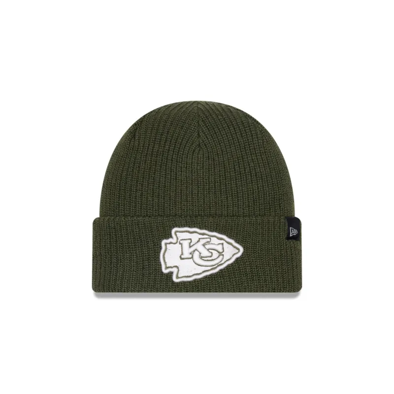 Kansas City Chiefs Green Merino Wool Knit Beanie sold by New Era