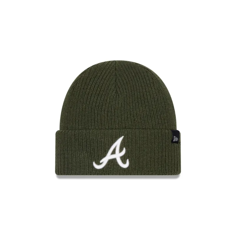 Atlanta Braves Green Merino Wool Knit Beanie sold by New Era