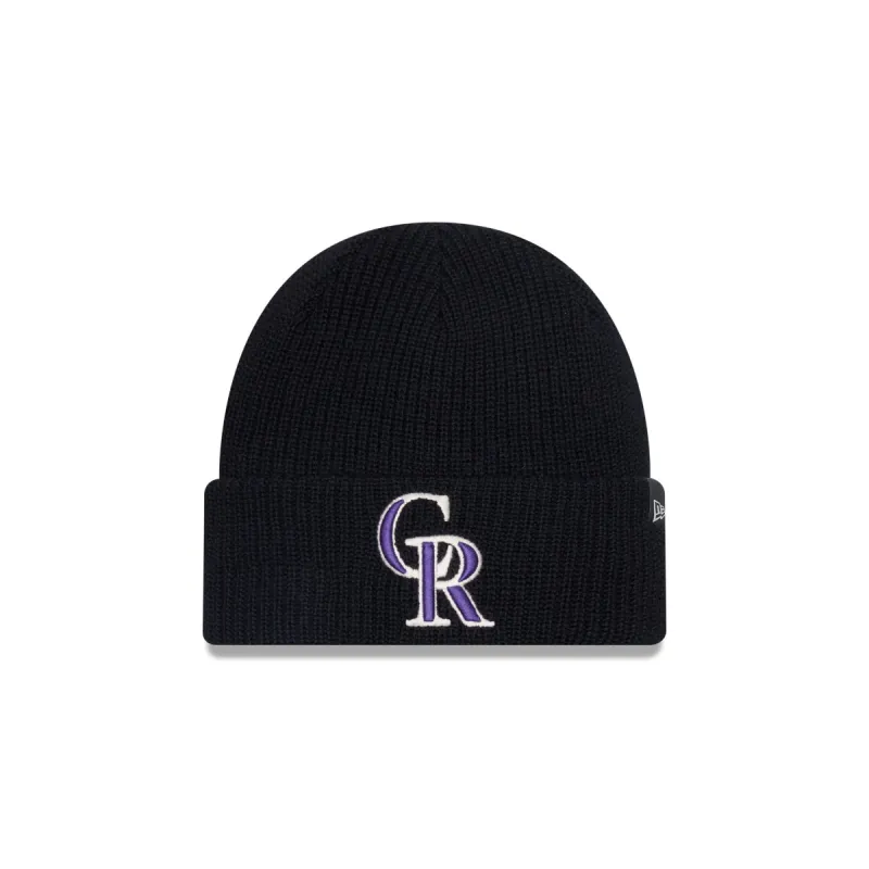 Colorado Rockies Merino Wool Knit Beanie sold by New Era
