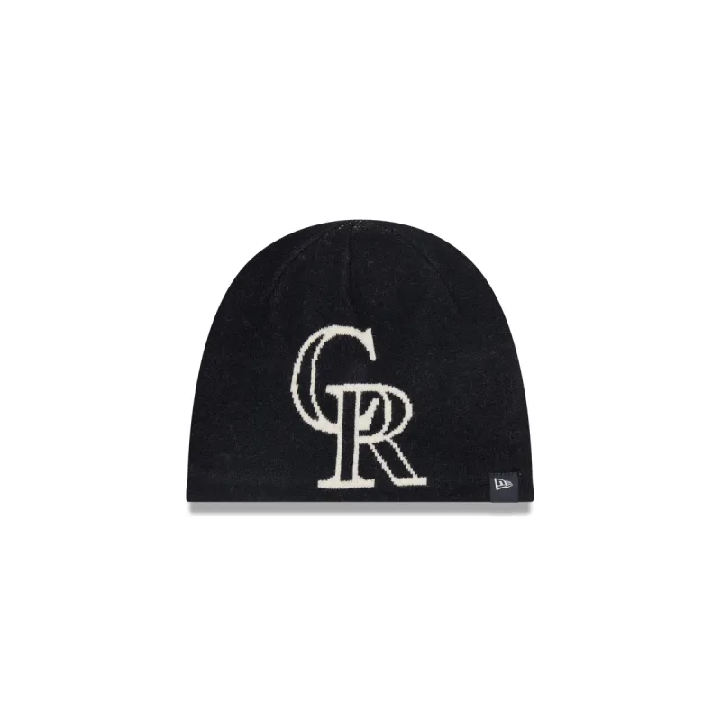 Colorado Rockies Team Mega Logo Knit Beanie sold by New Era