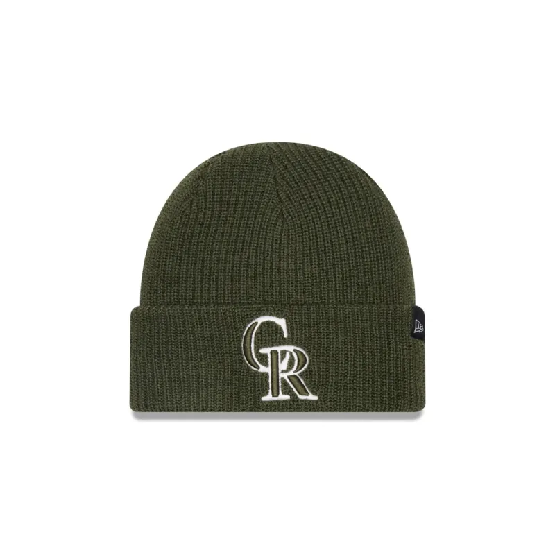 Colorado Rockies Green Merino Wool Knit Beanie sold by New Era