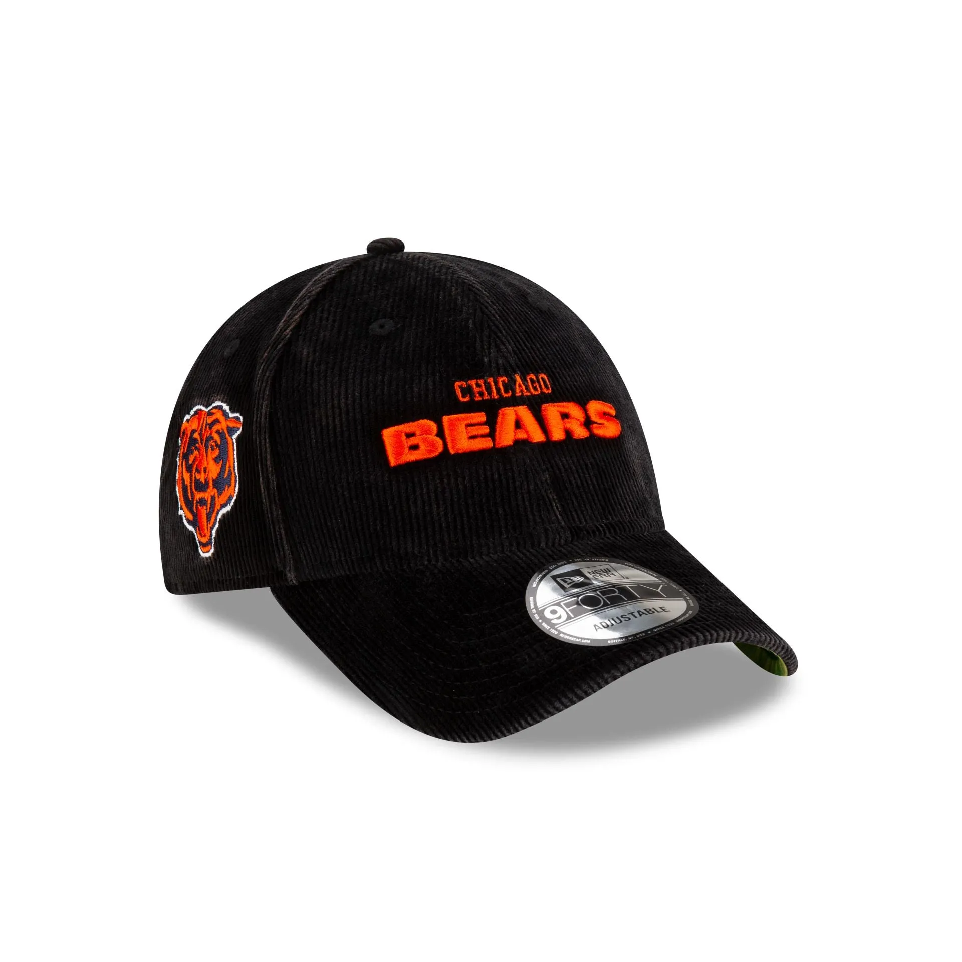 Chicago Bears Washed Cord 9FORTY Adjustable Hat sold by New Era