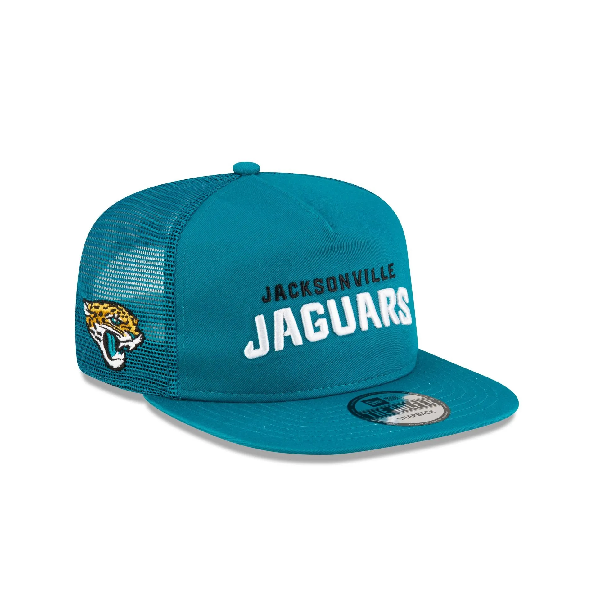 Jacksonville Jaguars Washed Script Golfer Snapback sold by New Era