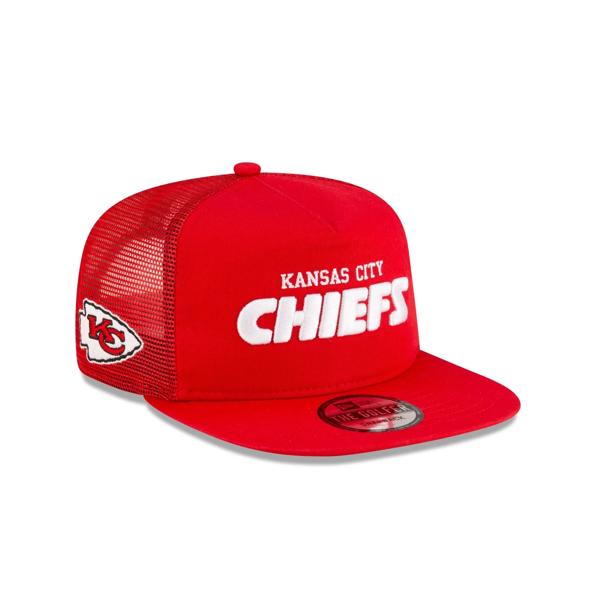 Kansas City Chiefs Washed Script Golfer Snapback sold by New Era