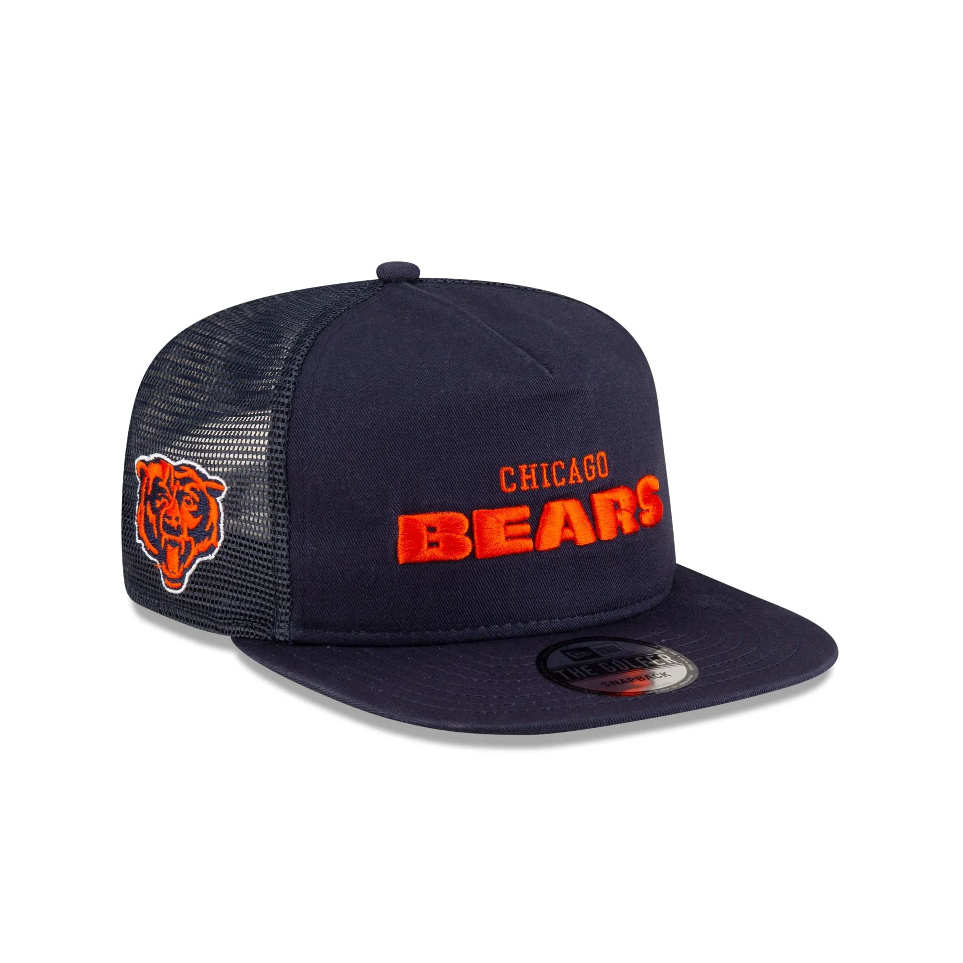 Chicago Bears Washed Script Golfer Snapback sold by New Era