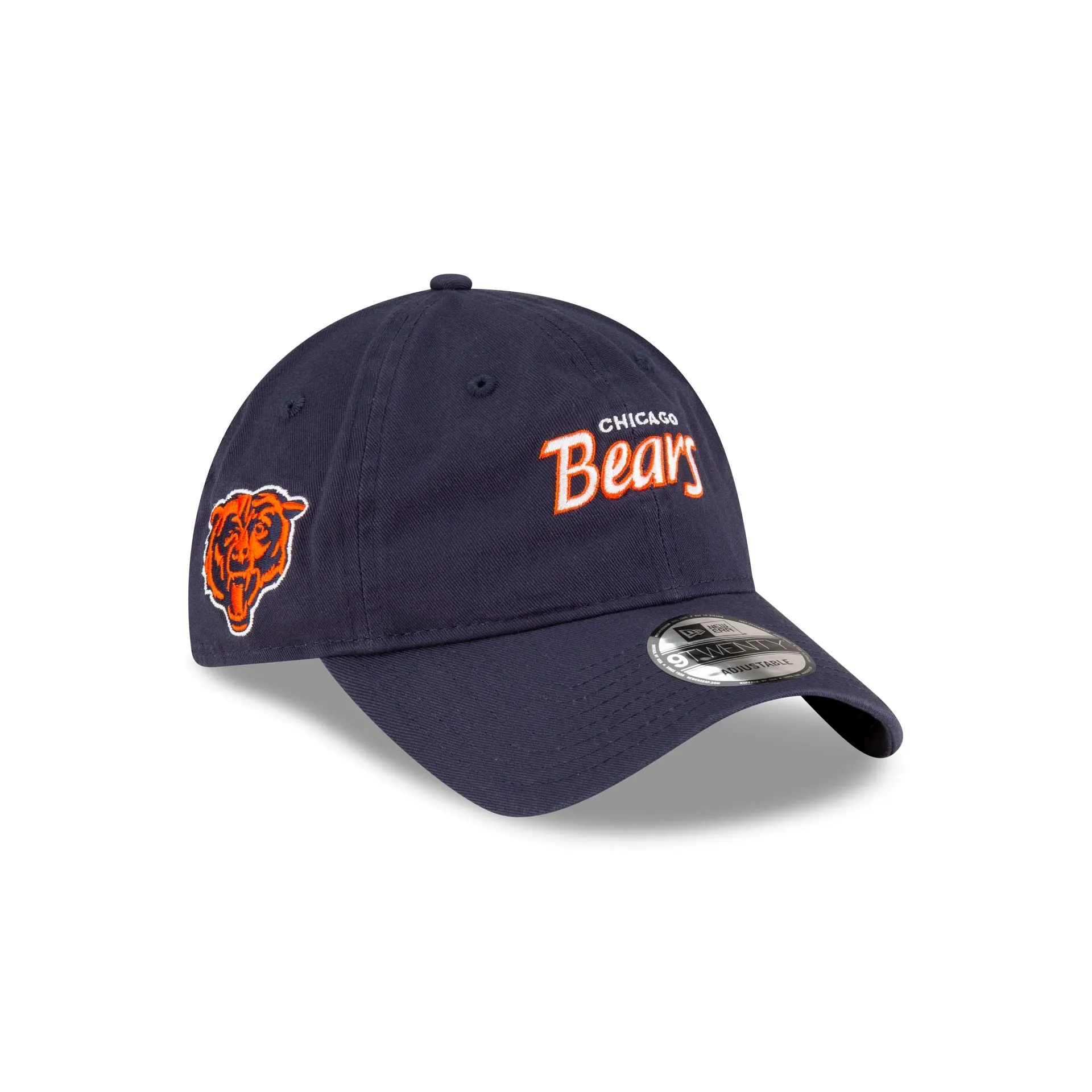 Chicago Bears Washed Script 9TWENTY Adjustable Hat sold by New Era