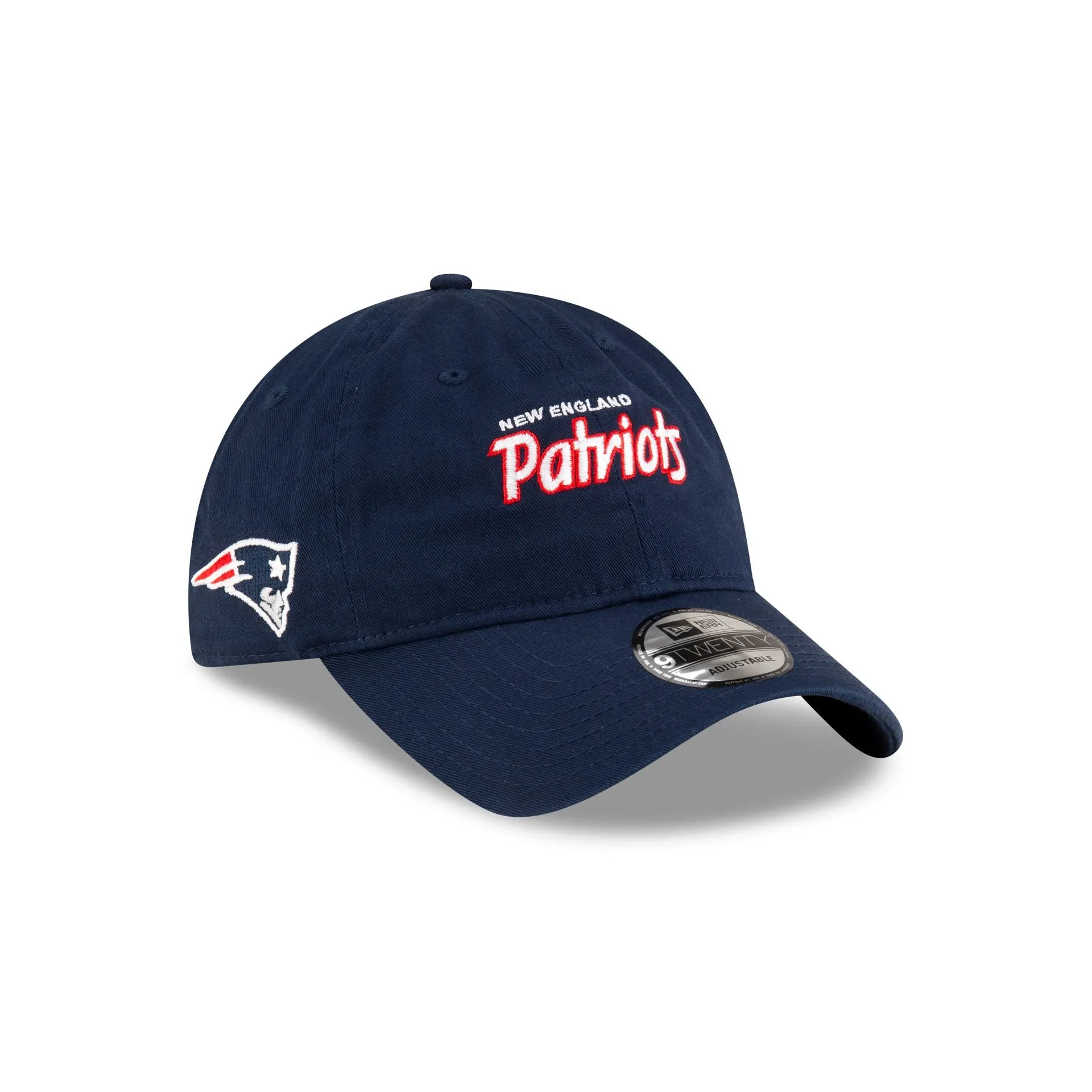 New England Patriots Washed Script 9TWENTY Adjustable Hat sold by New Era