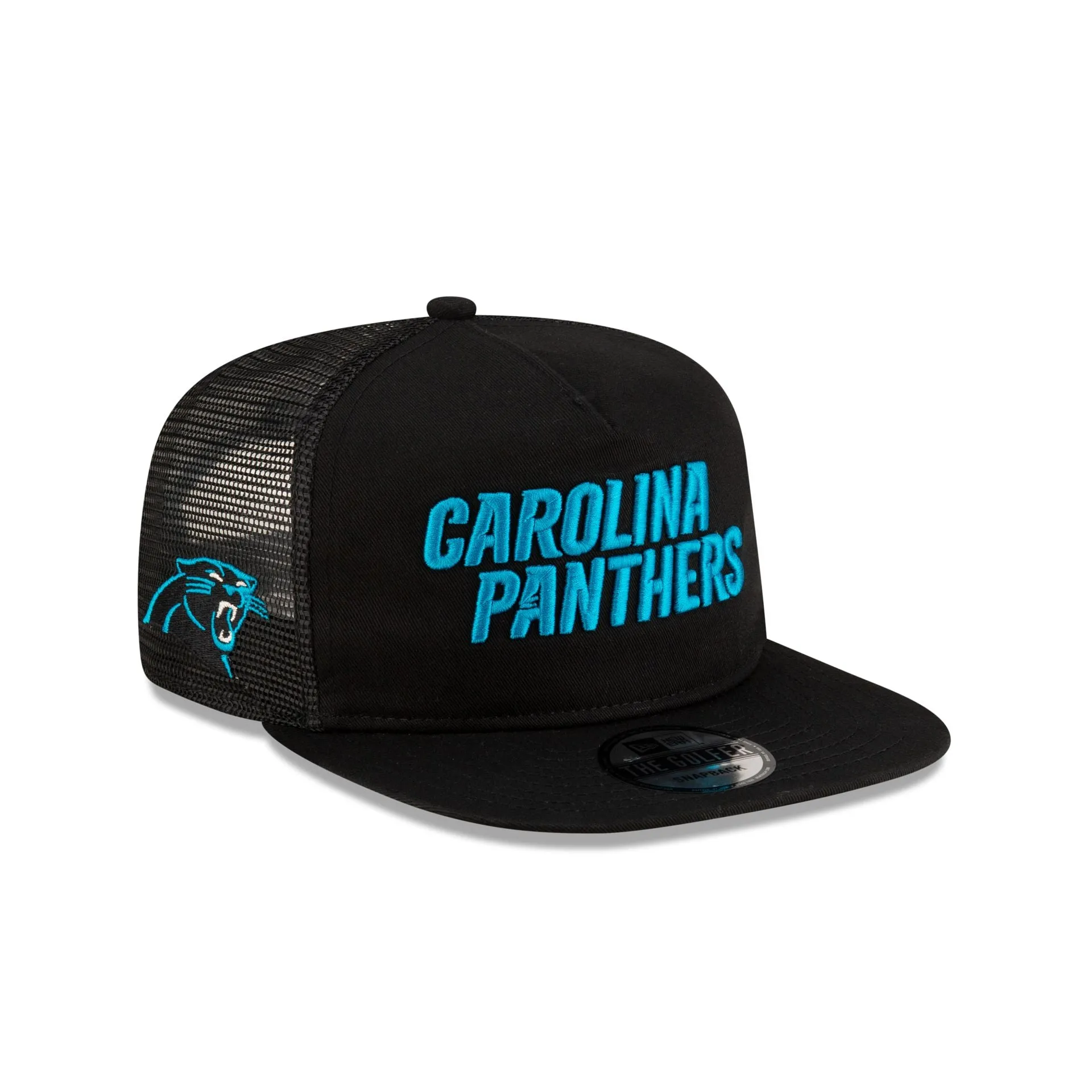 Carolina Panthers Washed Script Golfer Snapback sold by New Era