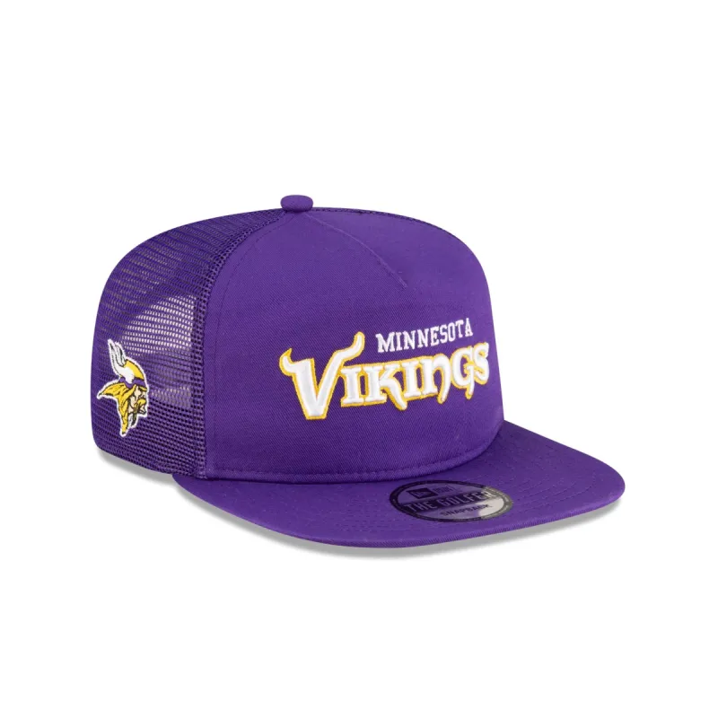 Minnesota Vikings Washed Script Golfer Snapback sold by New Era