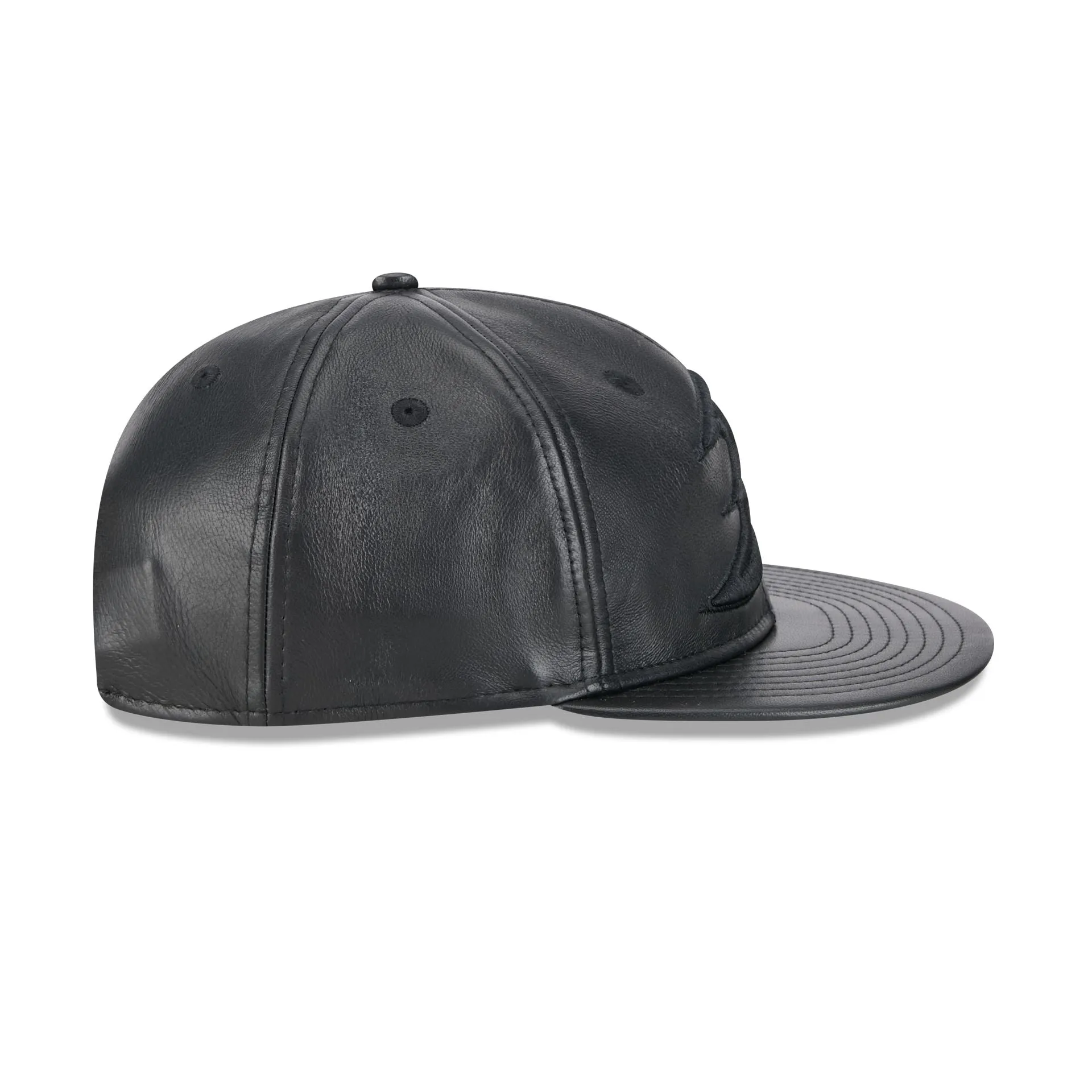 Anaheim Ducks Genuine Leather Retro Crown 9FIFTY Strapback Hat sold by New Era product image thumbnail 5