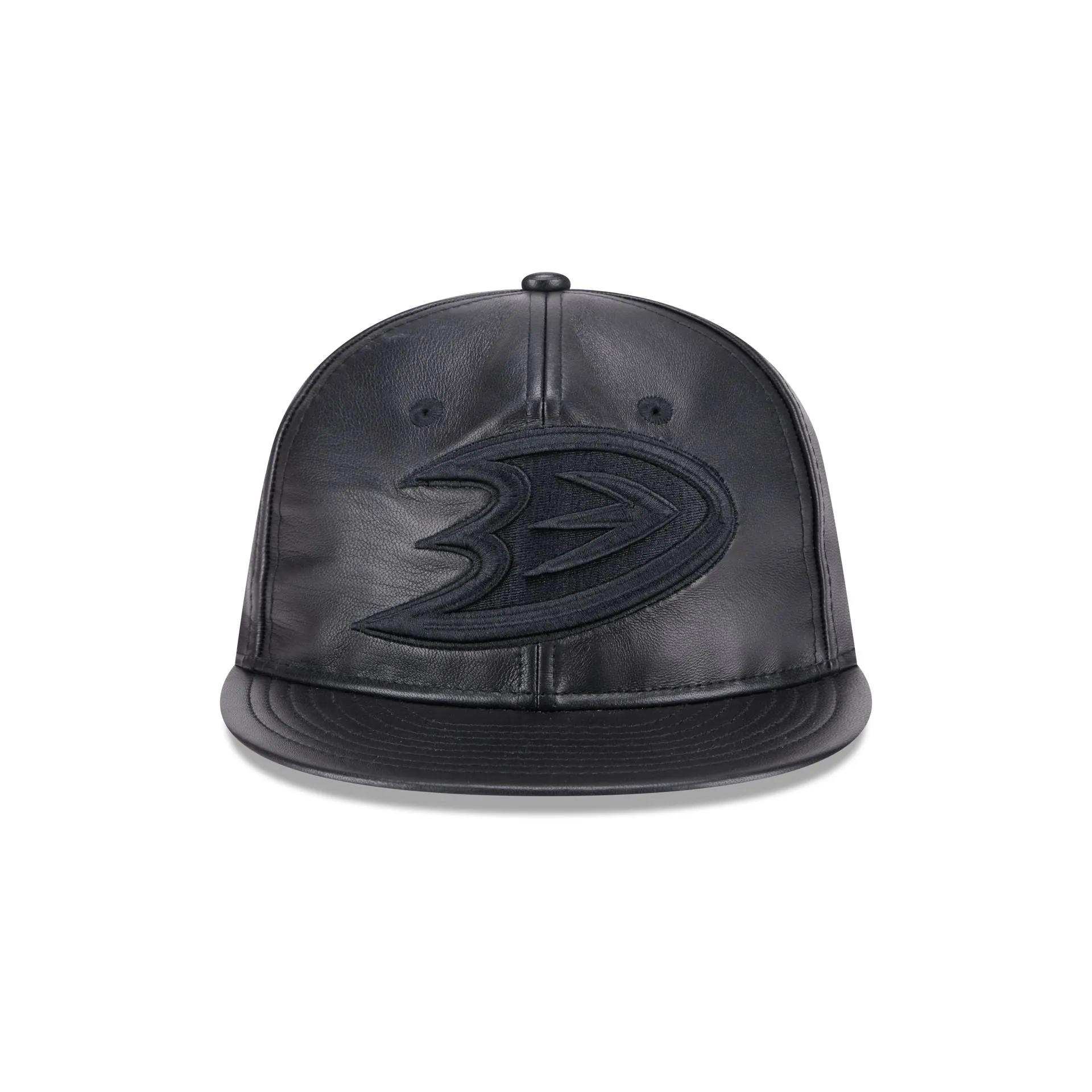Anaheim Ducks Genuine Leather Retro Crown 9FIFTY Strapback Hat sold by New Era product image thumbnail 2
