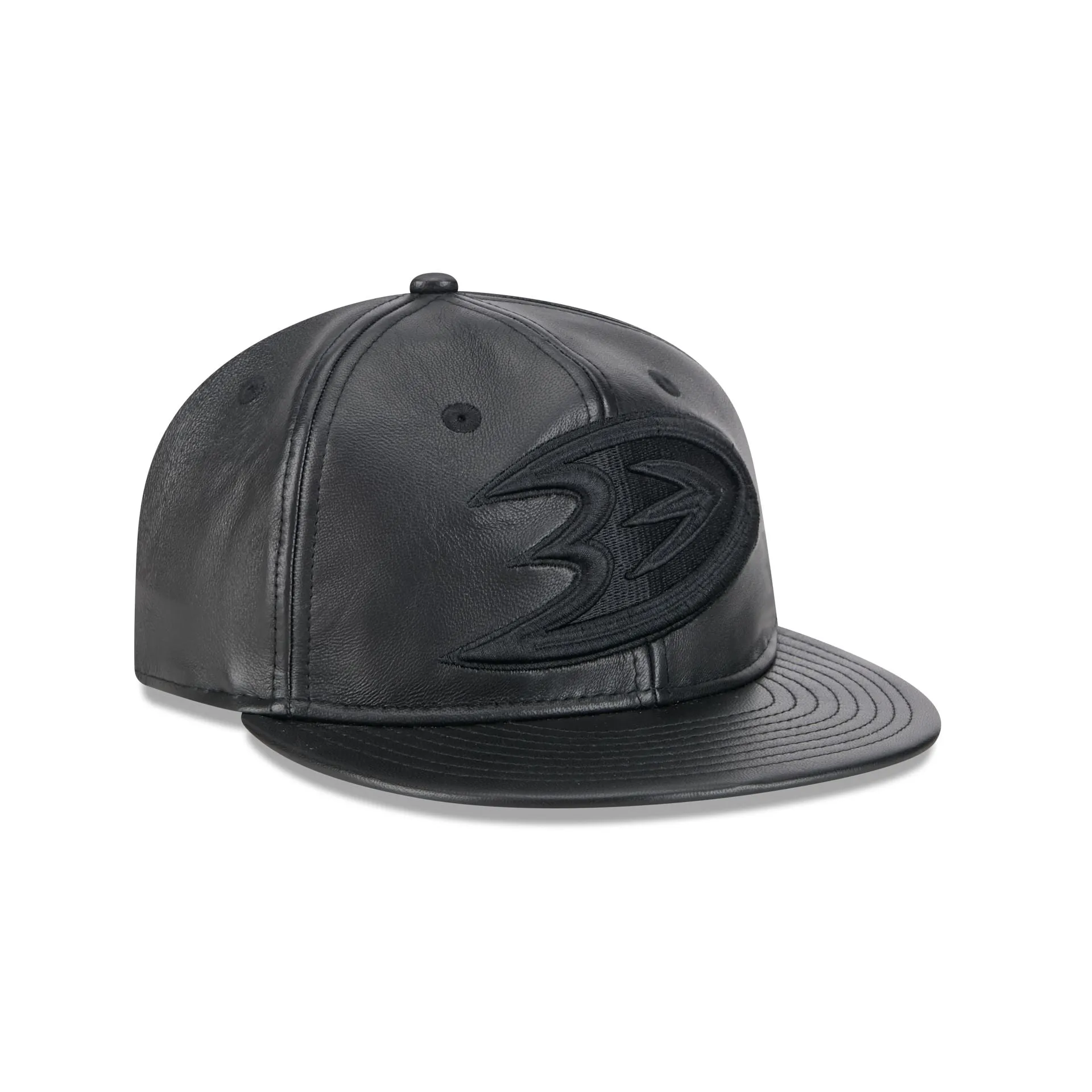 Anaheim Ducks Genuine Leather Retro Crown 9FIFTY Strapback Hat sold by New Era product image thumbnail 3