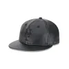 New York Mets Genuine Leather Retro Crown 9FIFTY Strapback Hat sold by New Era