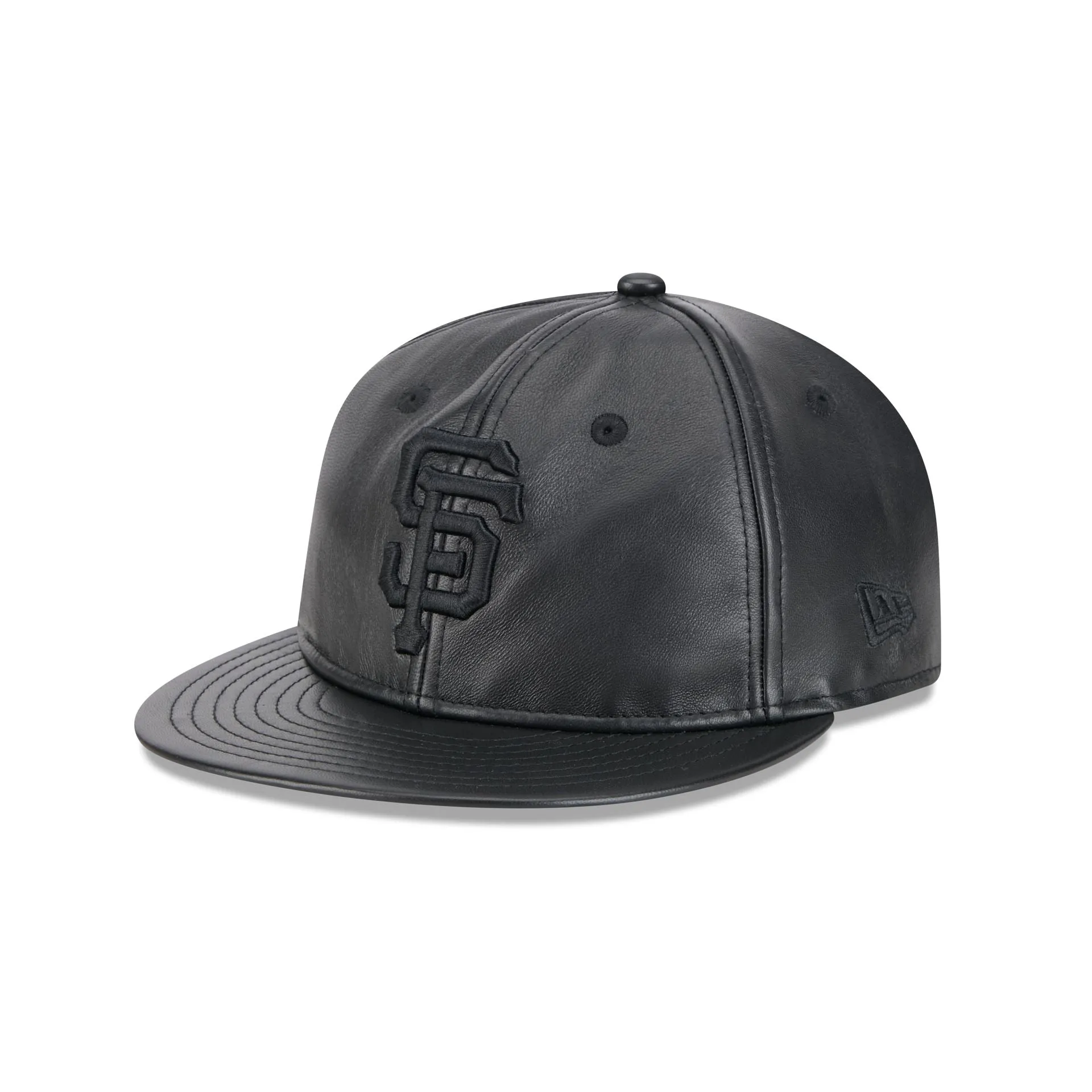 San Francisco Giants Genuine Leather Retro Crown 9FIFTY Strapback Hat sold by New Era